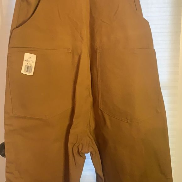 Vintage Liberty Tan Brown Bib Overalls Fowl Waterproof Hunting Small Regular - Picture 5 of 6